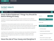 Tablet Screenshot of patentdebate.com